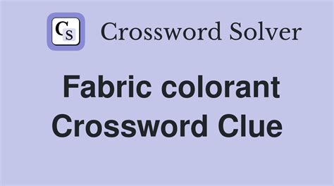 suit fabric color crossword clue